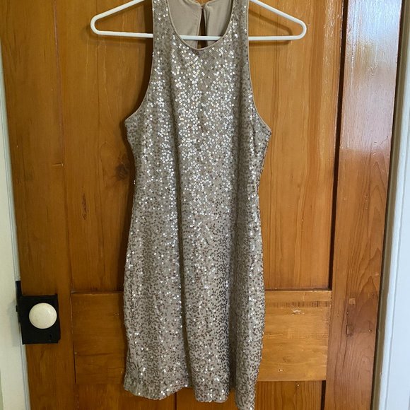 Gold Sequin Hollister Racerback Minidress - Picture 2 of 5